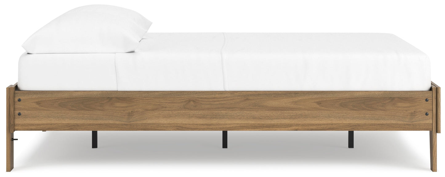 Deanlow Honey Full Platform Bed - EB1866-112 - Luna Furniture - Dallas Store