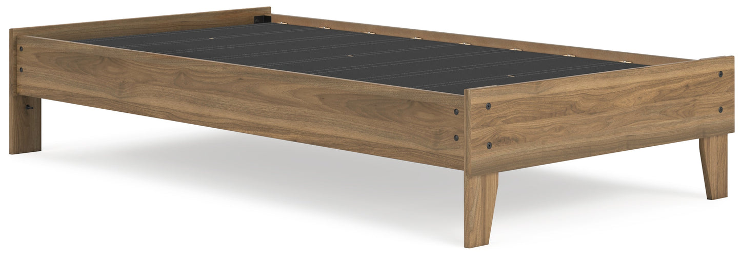 Deanlow Honey Twin Platform Bed - EB1866-111 - Luna Furniture - Dallas Store