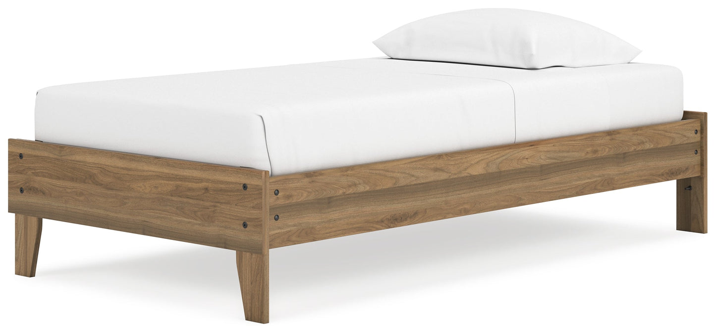Deanlow Honey Twin Platform Bed - EB1866-111 - Luna Furniture - Dallas Store