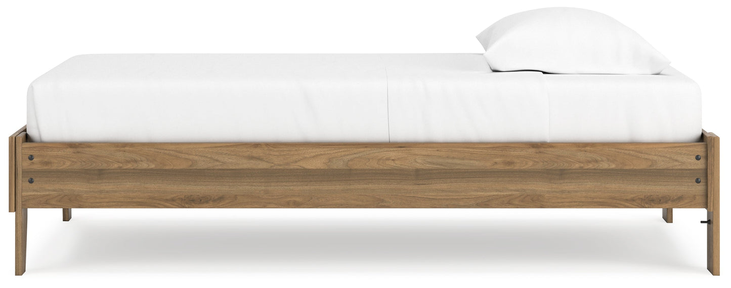 Deanlow Honey Twin Platform Bed - EB1866-111 - Luna Furniture - Dallas Store