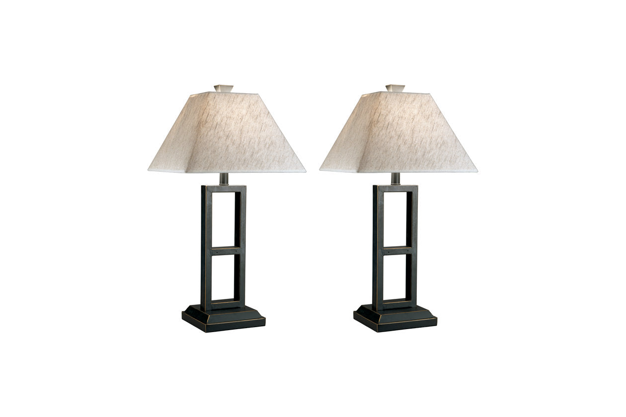 Deidra Black Table Lamp, Set of 2 - L318924 - Luna Furniture - Dallas Store