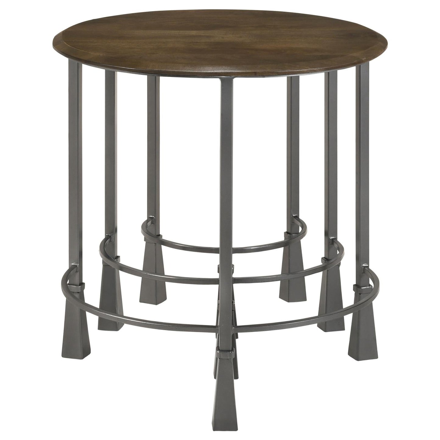 Deja 3-Piece Round Nesting Table Natural/Gunmetal - 935971 - Luna Furniture - Dallas Store
