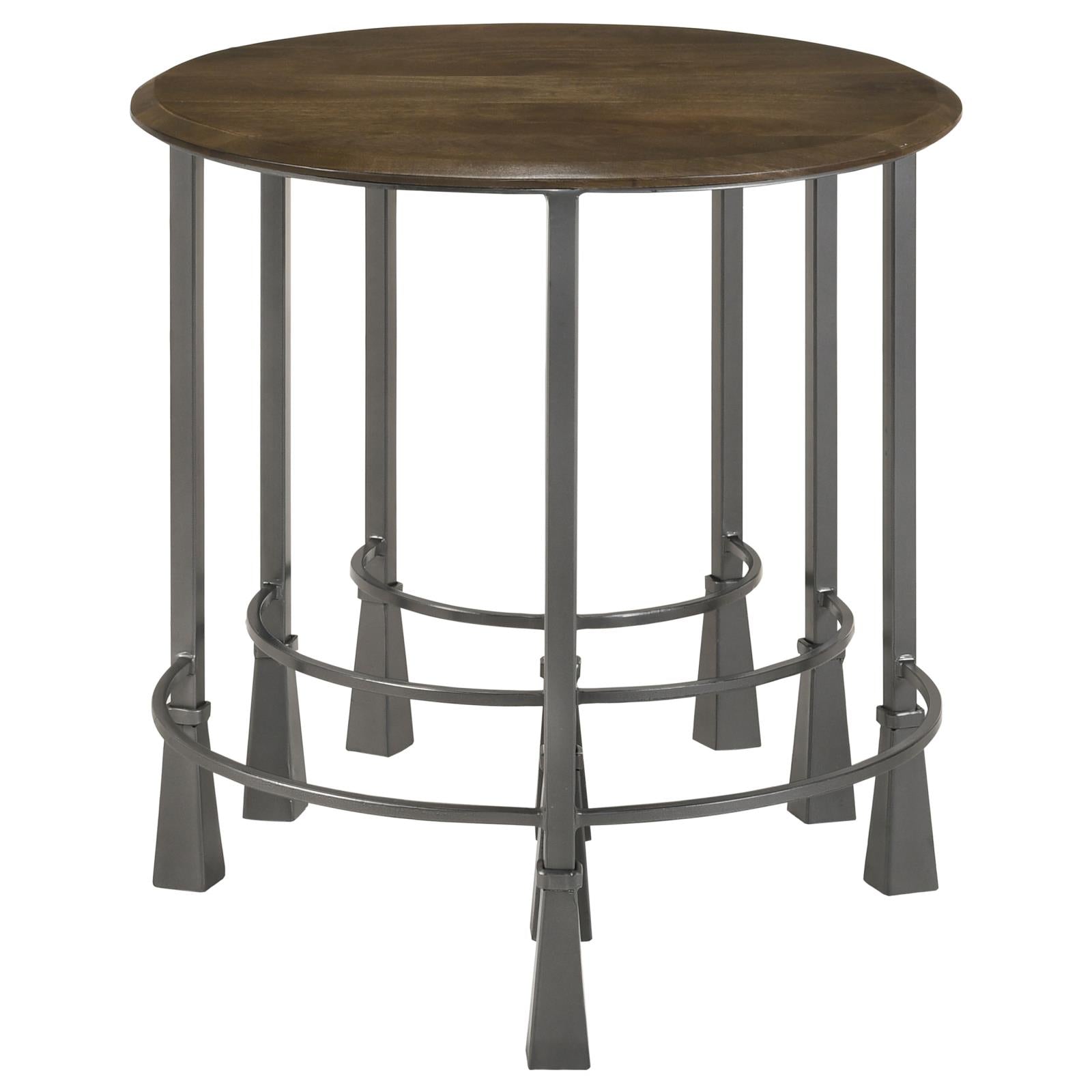 Deja 3-Piece Round Nesting Table Natural/Gunmetal - 935971 - Luna Furniture - Dallas Store