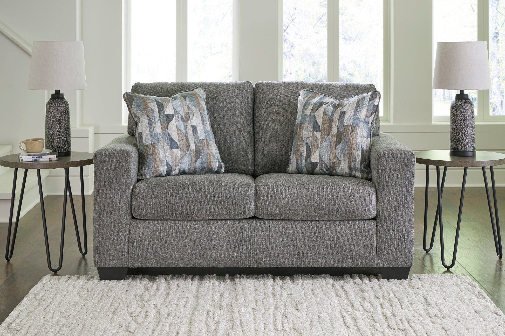 Deltona Graphite Living Room Set - SET | 5120538 | 5120535 - Luna Furniture - Dallas Store