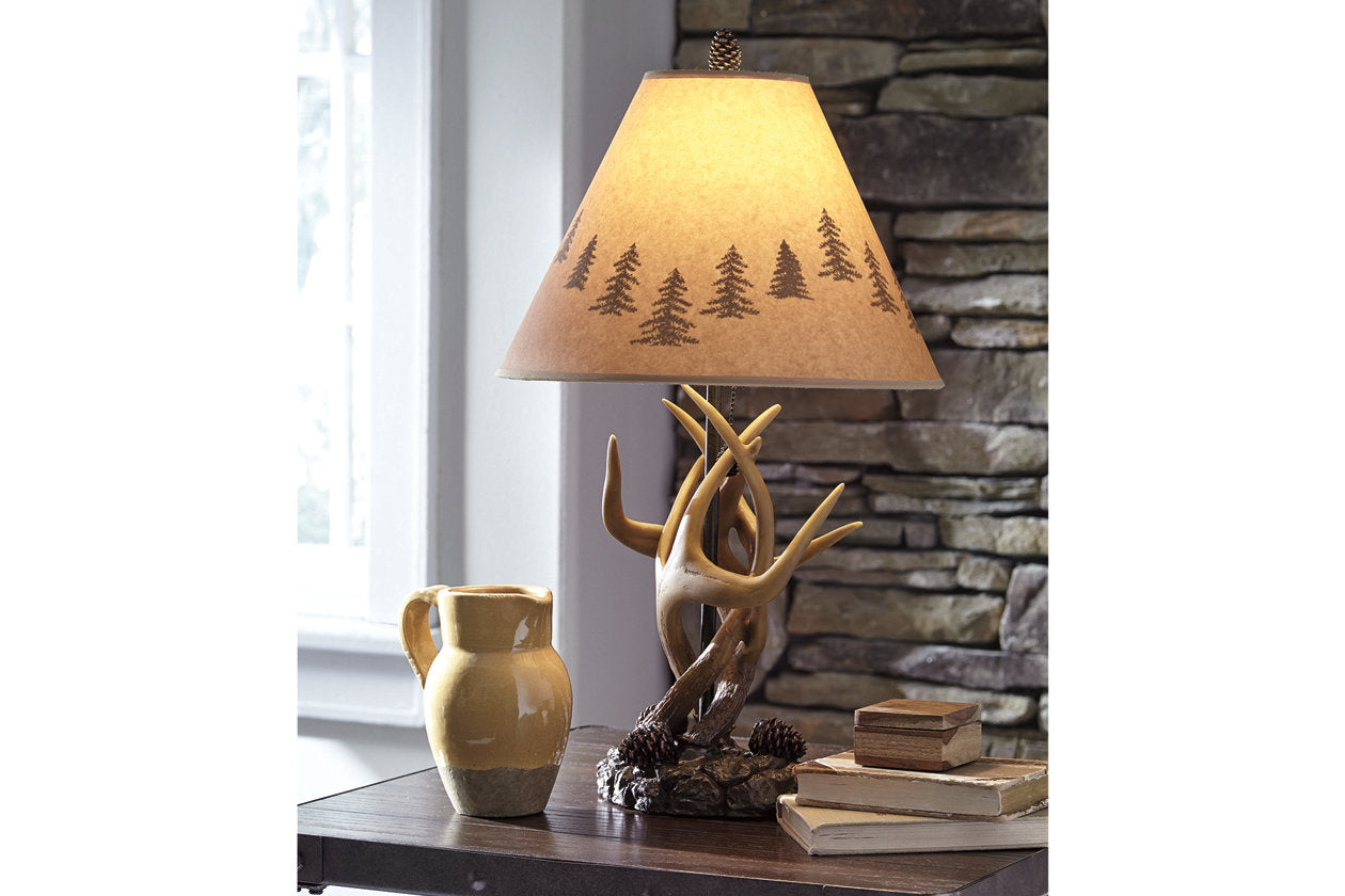 Derek Brown Table Lamp, Set of 2 - L316984 - Luna Furniture - Dallas Store