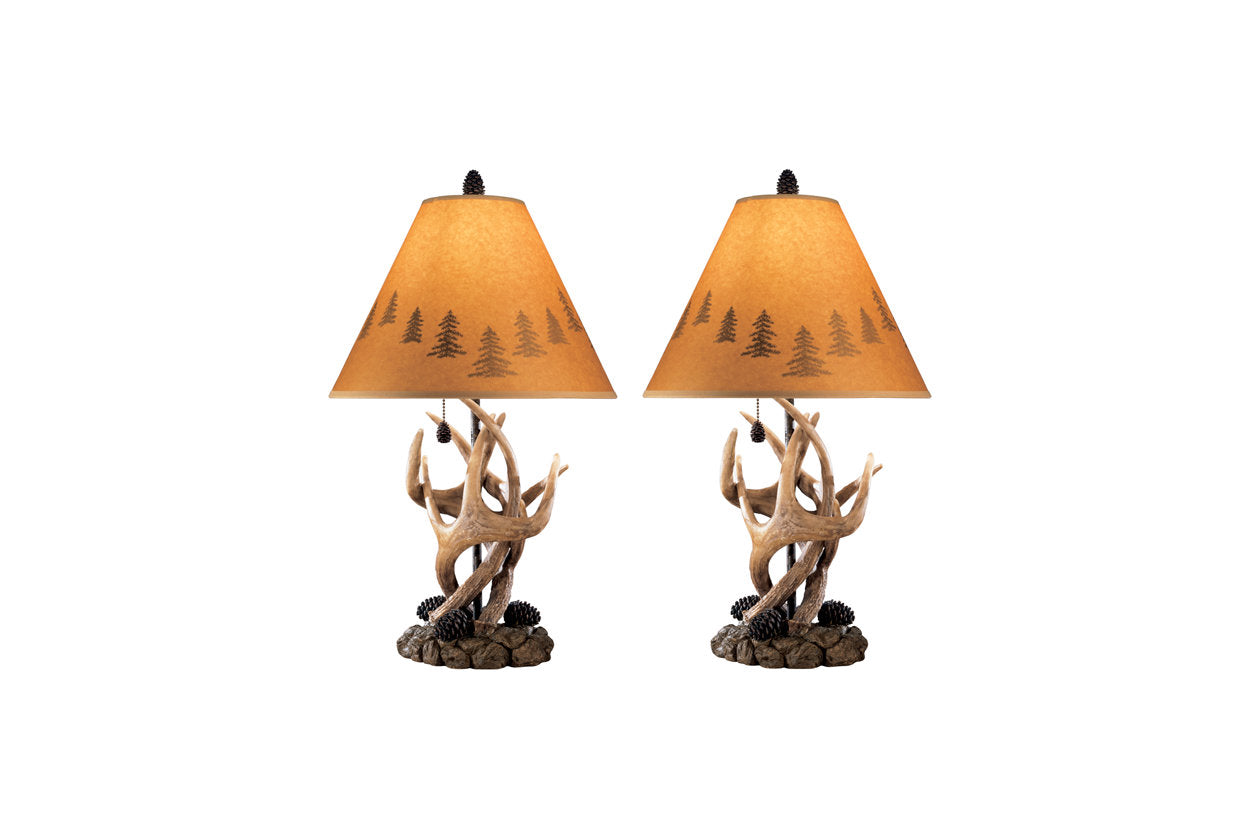 Derek Brown Table Lamp, Set of 2 - L316984 - Luna Furniture - Dallas Store