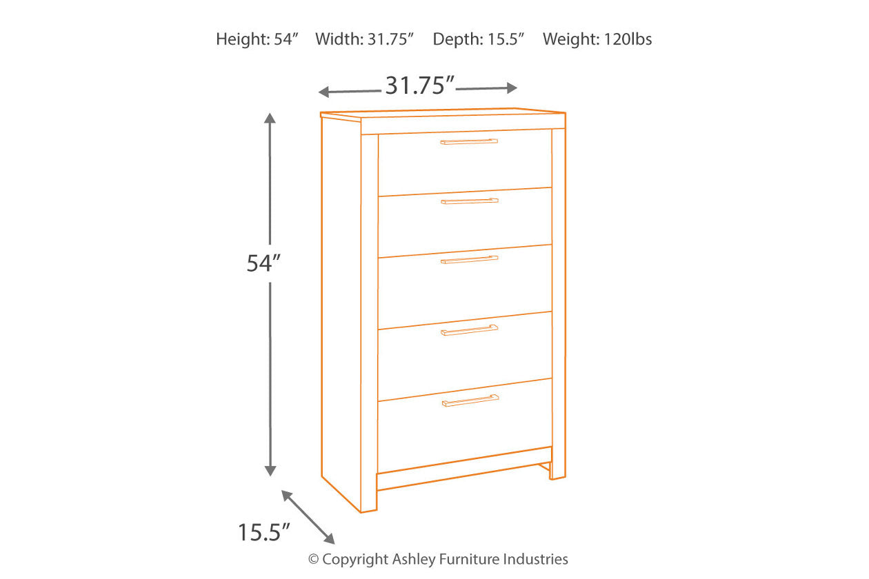 Derekson Multi Gray Chest of Drawers - B200-46 - Luna Furniture - Dallas Store