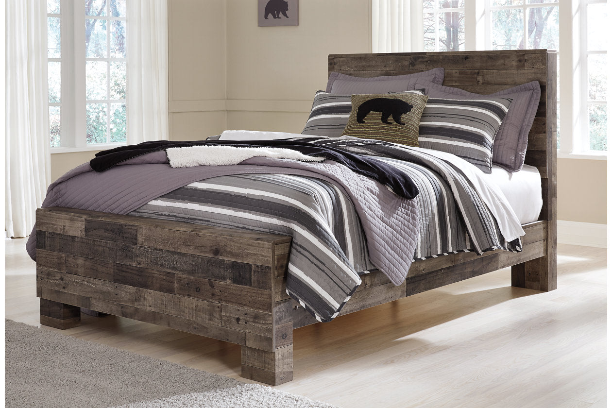 Derekson Multi Gray Full Panel Bed - SET | B200-84 | B200-86 | B200-87 - Luna Furniture - Dallas Store