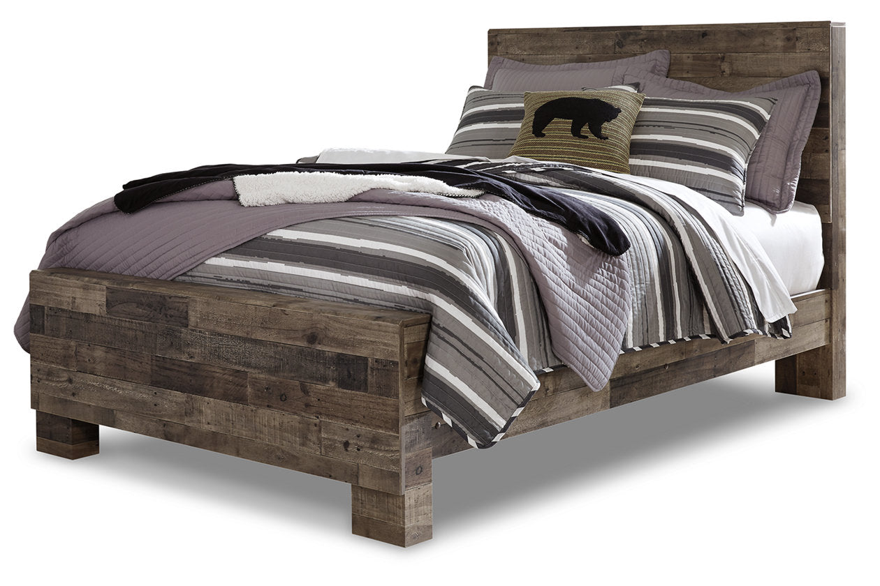 Derekson Multi Gray Full Panel Bed - SET | B200-84 | B200-86 | B200-87 - Luna Furniture - Dallas Store