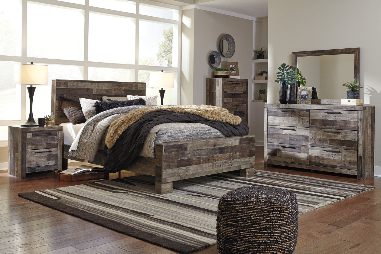 Derekson Multi Gray Nightstand - B200-92 - Luna Furniture - Dallas Store