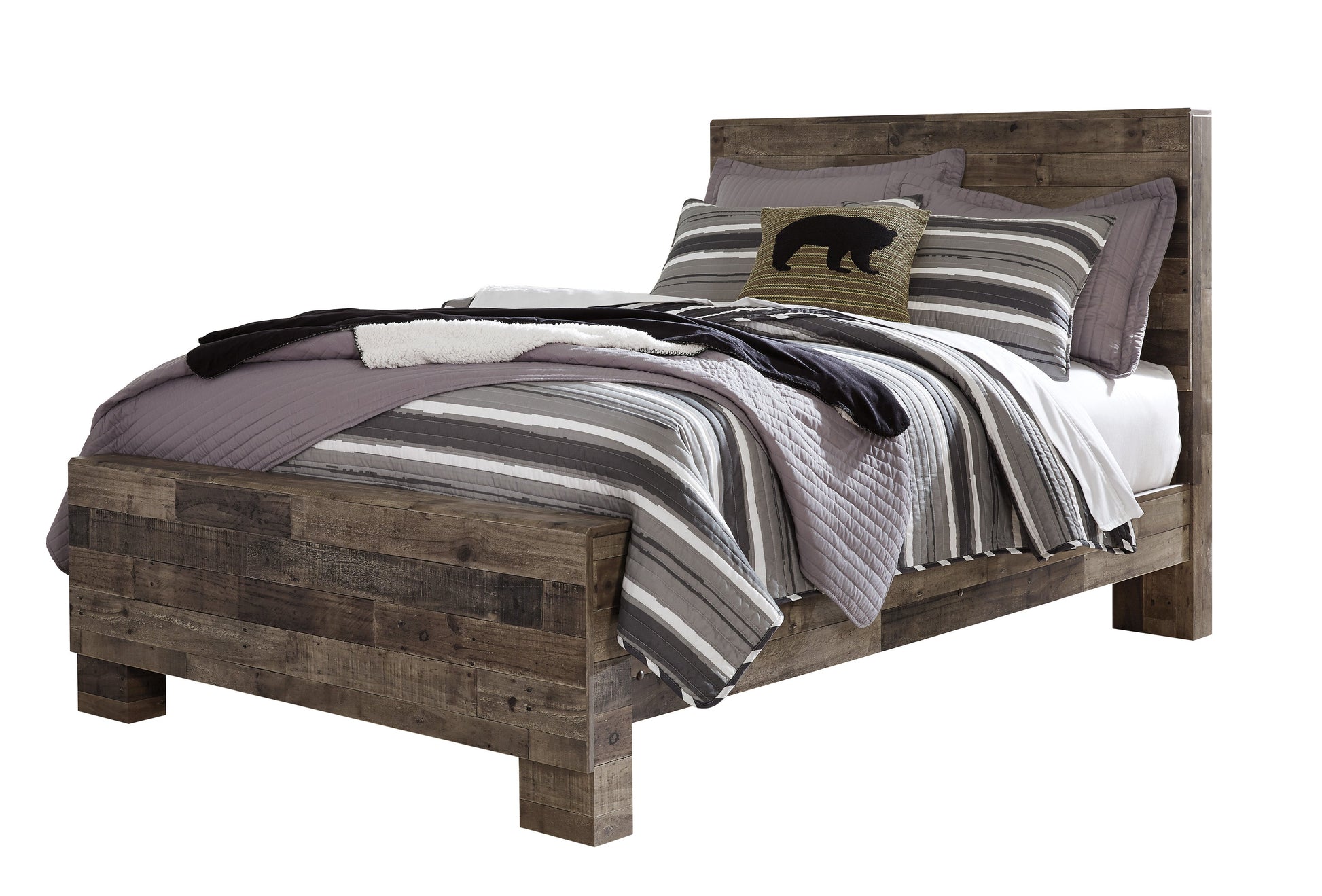 Derekson Multi Gray Panel Youth Bedroom Set - SET | B200-84 | B200-87 | B200-86 | B200-31 | B200-36 - Luna Furniture - Dallas Store