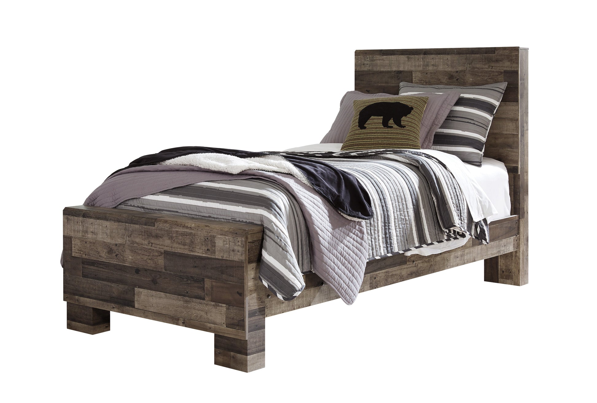 Derekson Multi Gray Panel Youth Bedroom Set - SET | B200-84 | B200-87 | B200-86 | B200-31 | B200-36 - Luna Furniture - Dallas Store