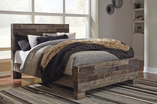 Derekson Multi Gray Queen Panel Bed - SET | B200-54 | B200-57 | B200-96 - Luna Furniture - Dallas Store