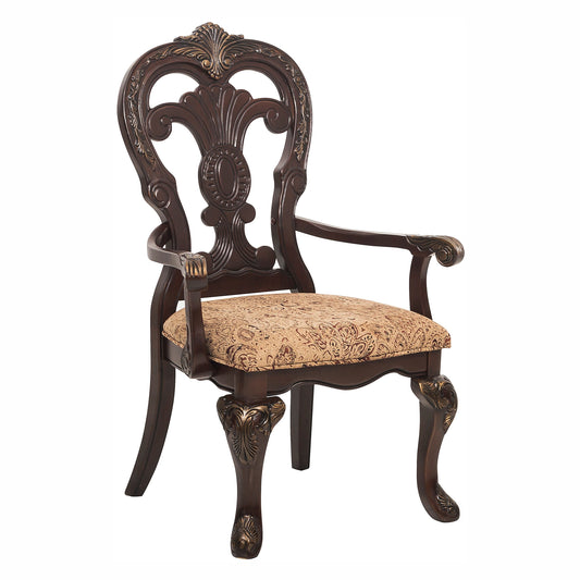 Deryn Park Cherry Arm Chair, Set of 2 - 2243A - Luna Furniture - Dallas Store