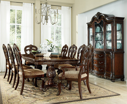 Deryn Park Cherry Extendable Dining Set - SET | 2243-114 | 2243-114B | 2243S(3) - Luna Furniture - Dallas Store