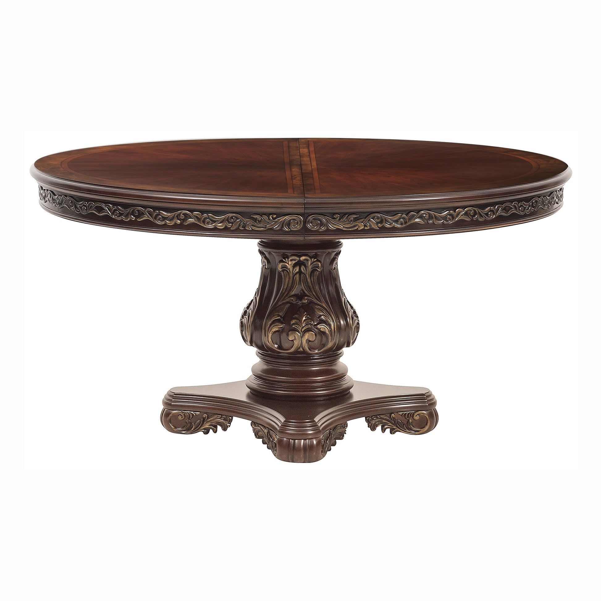 Deryn Park Cherry Extendable Round/Oval Dining Set - SET | 2243-76 | 2243-76B | 2243S(3) - Luna Furniture - Dallas Store