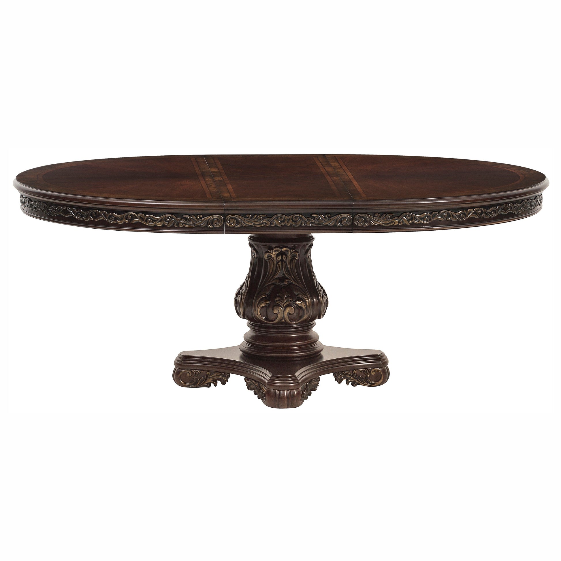 Deryn Park Cherry Extendable Round/Oval Dining Set - SET | 2243-76 | 2243-76B | 2243S(3) - Luna Furniture - Dallas Store