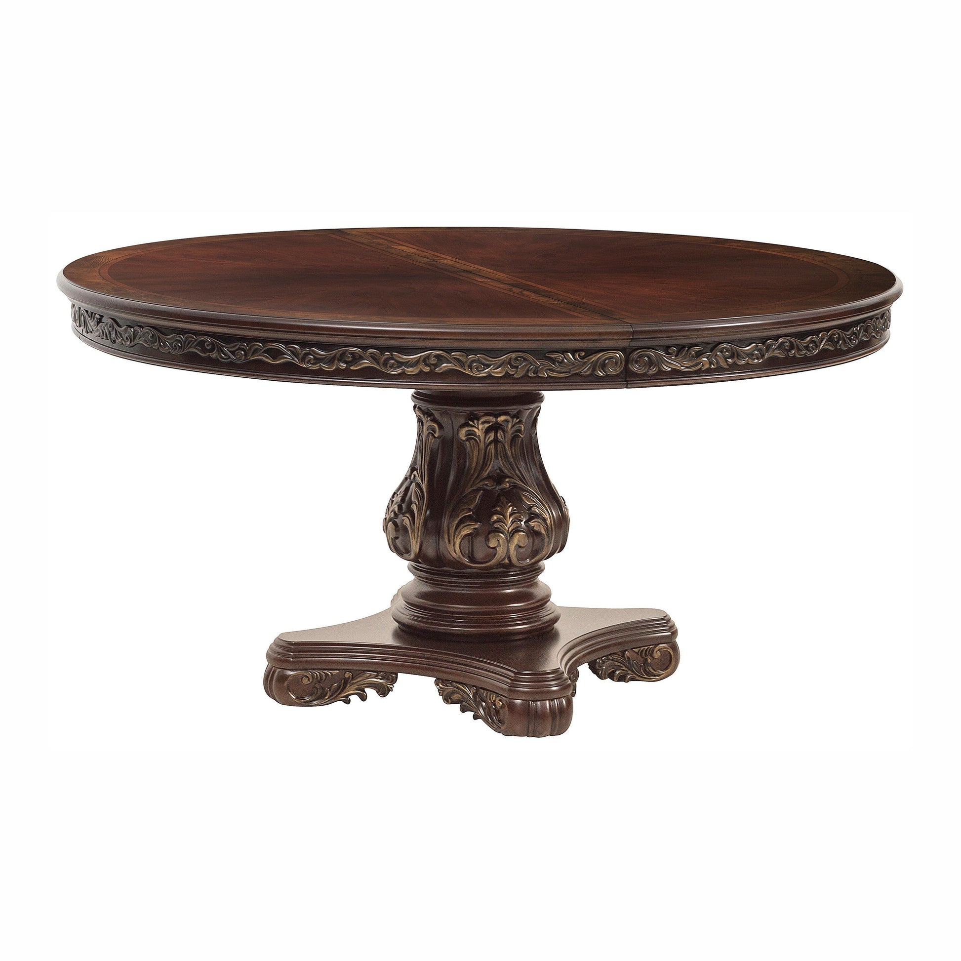 Deryn Park Cherry Extendable Round/Oval Dining Set - SET | 2243-76 | 2243-76B | 2243S(3) - Luna Furniture - Dallas Store