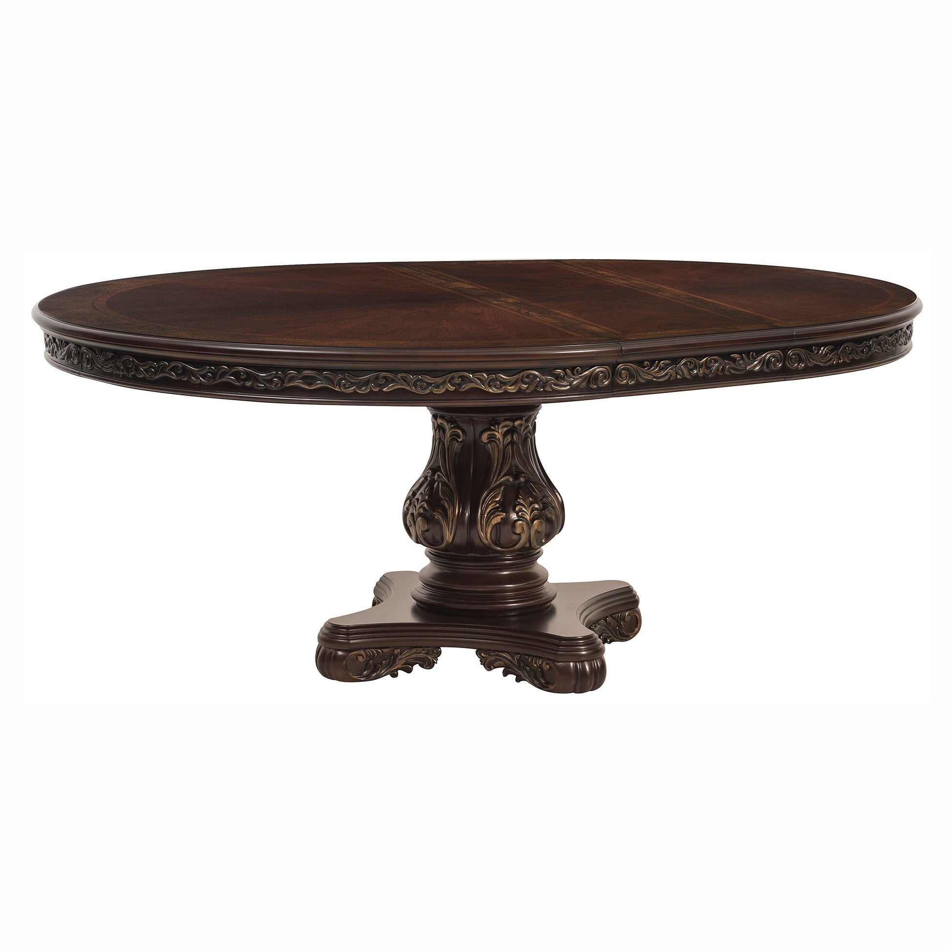 Deryn Park Cherry Extendable Round/Oval Dining Set - SET | 2243-76 | 2243-76B | 2243S(3) - Luna Furniture - Dallas Store