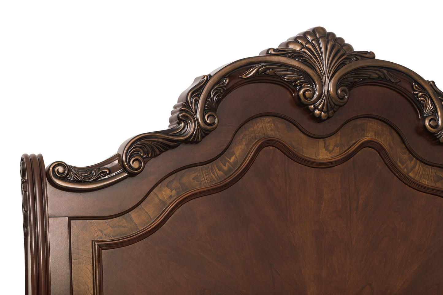 Deryn Park Cherry King Sleigh Bed - SET | 2243SLK-1 | 2243SLK-2 | 2243SLK-3EK - Luna Furniture - Dallas Store