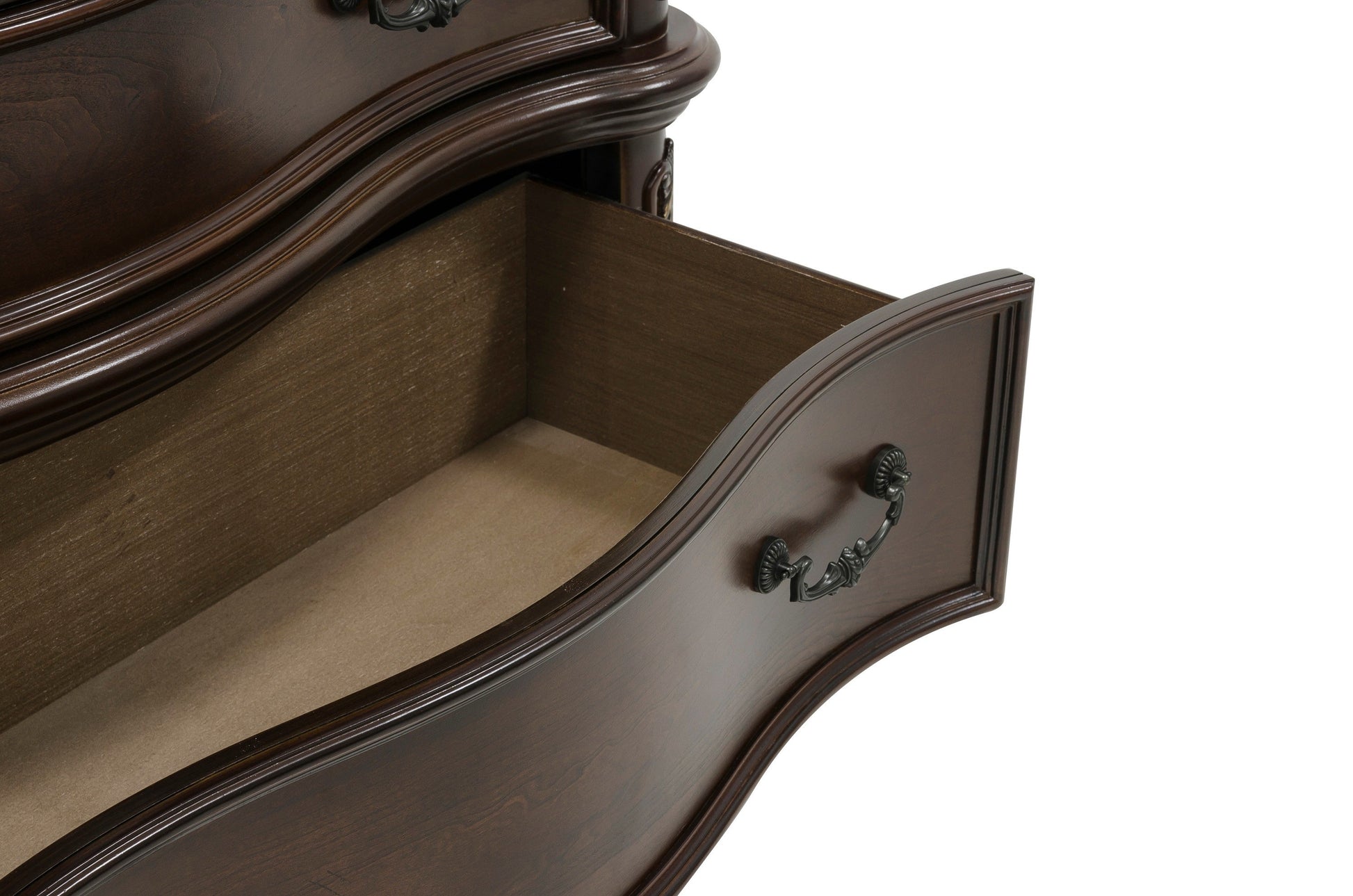 Deryn Park Cherry Sleigh Bedroom Set - SET | 2243SLK-1 | 2243SLK-2 | 2243SLK-3EK | 2243-5 | 2243-6 | 2243-4 | 2243-9 - Luna Furniture - Dallas Store