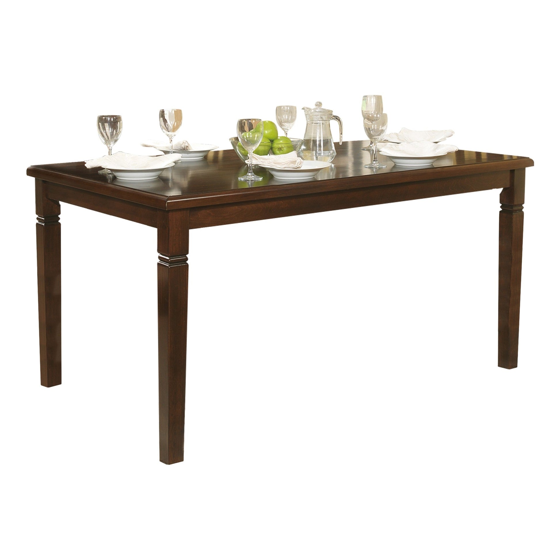 Devlin Espresso Dining Table - 2538-60 - Luna Furniture - Dallas Store
