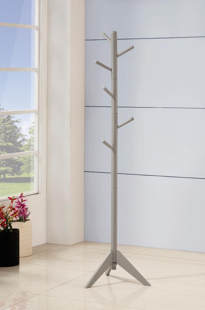 Devlin Gray Coat Rack with 6 Hooks - 900632 - Luna Furniture - Dallas Store