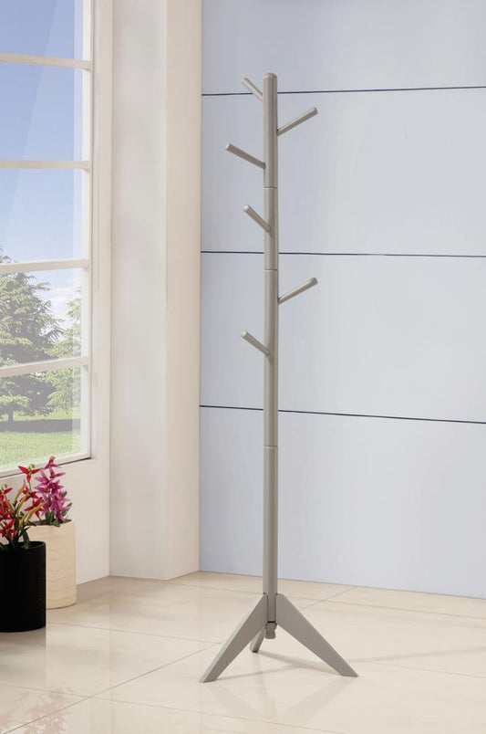 Devlin Gray Coat Rack with 6 Hooks - 900632 - Luna Furniture - Dallas Store