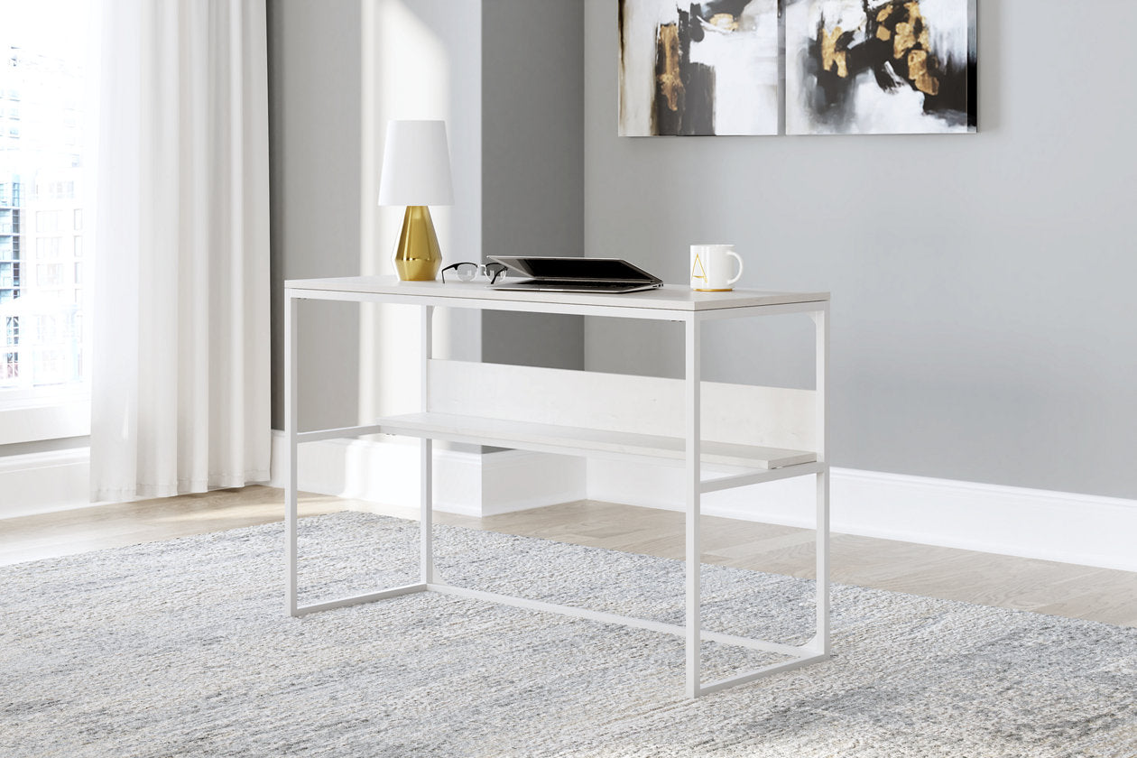 Deznee White Home Office Desk - H162-14 - Luna Furniture - Dallas Store