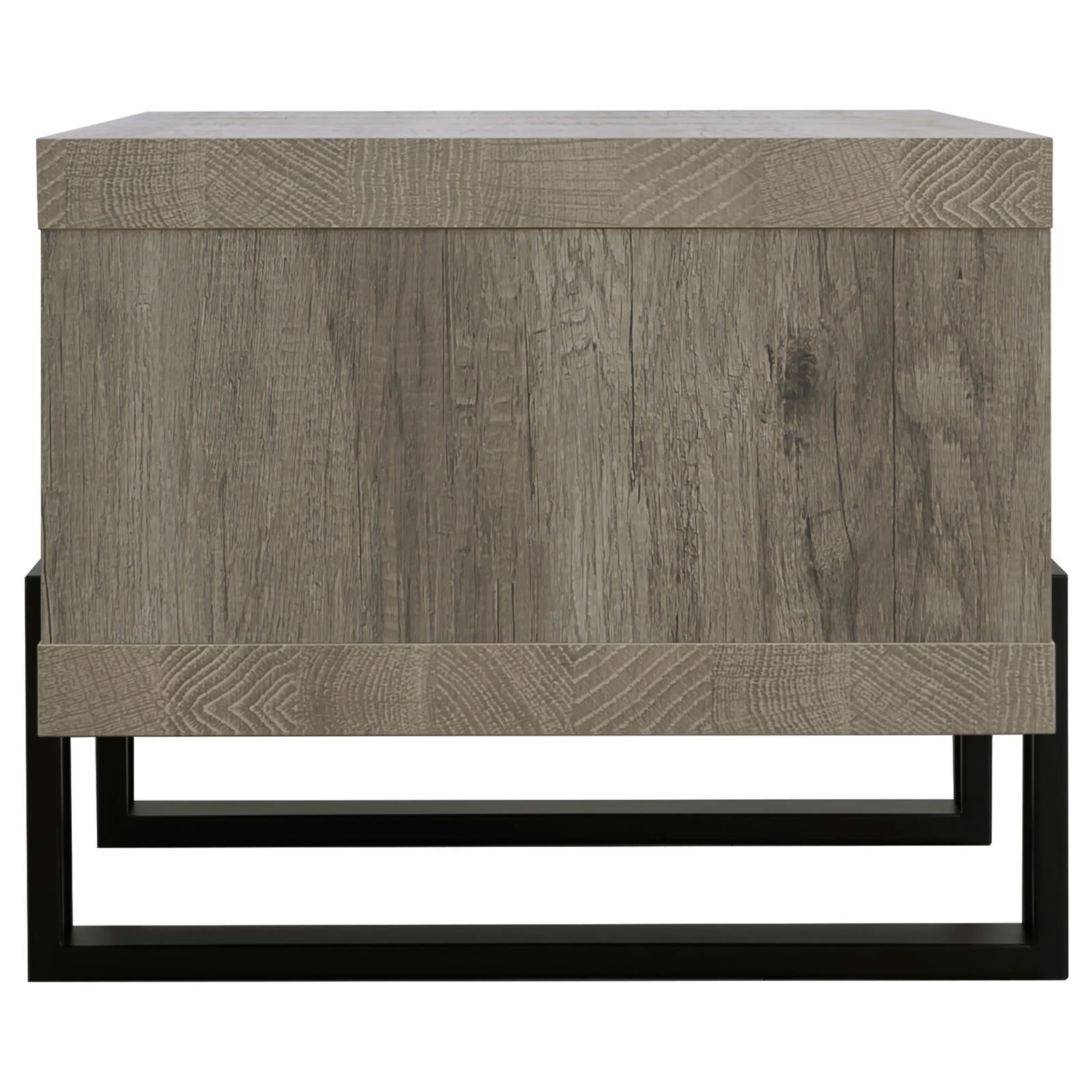 Dinard Gray Driftwood Coffee Table with Shelf - 720878 - Luna Furniture - Dallas Store