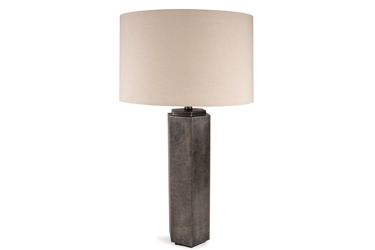 Dirkton Antique Pewter Finish Accent Lamp - L208324 - Luna Furniture - Dallas Store