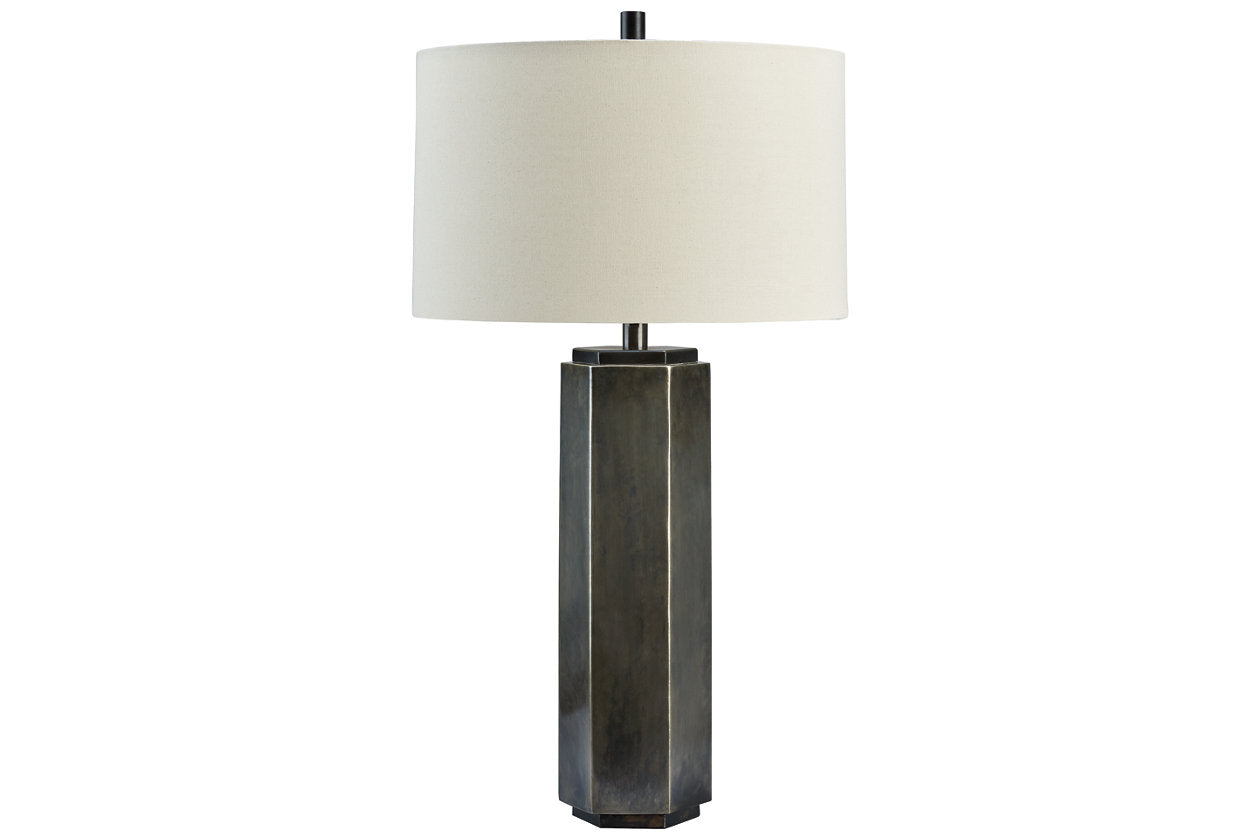 Dirkton Antique Pewter Finish Accent Lamp - L208324 - Luna Furniture - Dallas Store