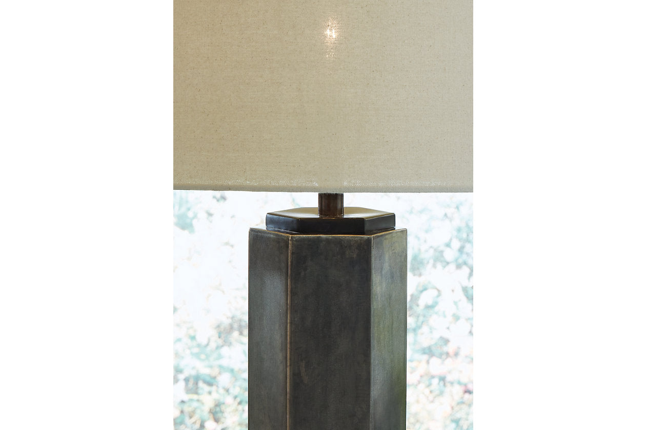 Dirkton Antique Pewter Finish Accent Lamp - L208324 - Luna Furniture - Dallas Store
