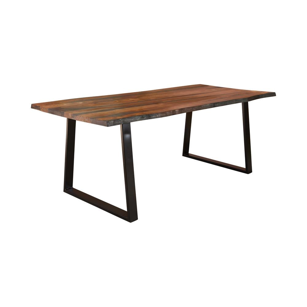 Ditman Gray Sheesham/Black Live Edge Dining Table - 110181 - Luna Furniture - Dallas Store