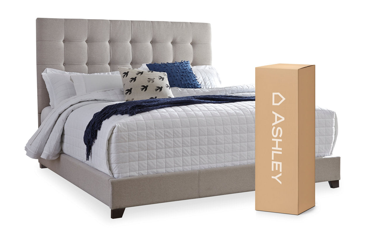 Dolante Beige Queen Upholstered Bed - B130-581 - Luna Furniture - Dallas Store