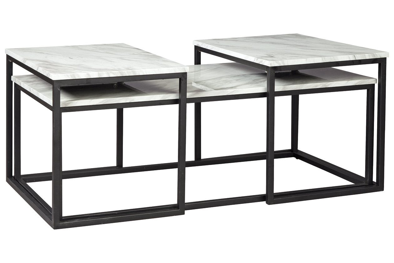Donnesta Gray/Black Table, Set of 3 - T182-13 - Luna Furniture - Dallas Store