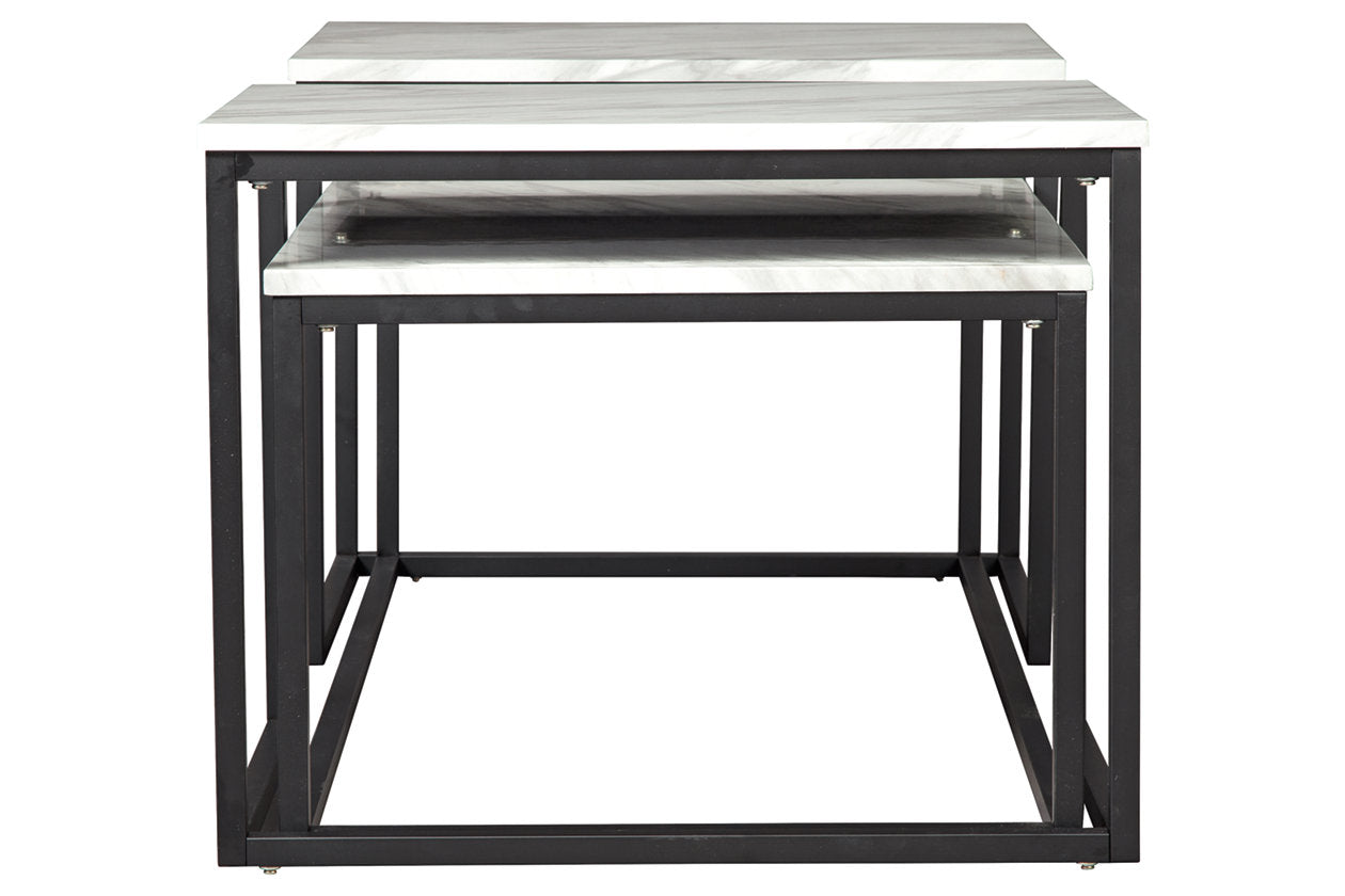 Donnesta Gray/Black Table, Set of 3 - T182-13 - Luna Furniture - Dallas Store