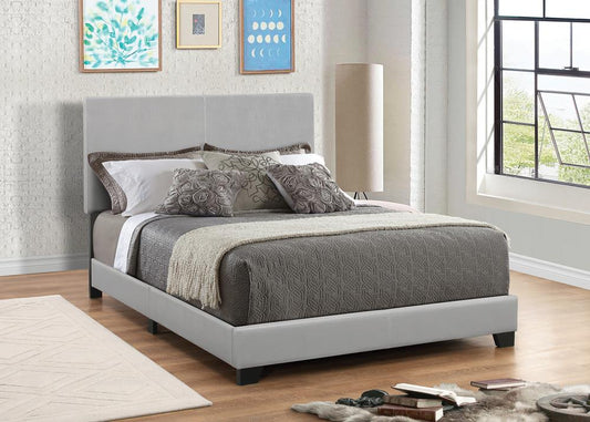 Dorian Upholstered California King Bed Gray - 300763KW - Luna Furniture - Dallas Store