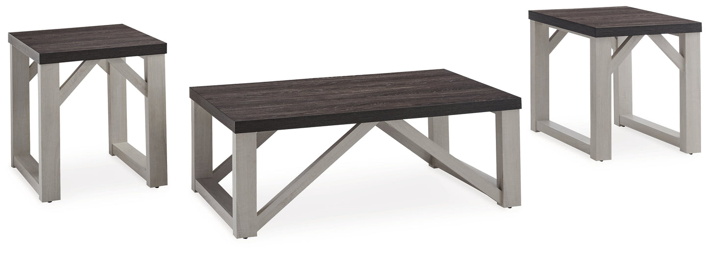 Dorrinson Antique White Table (Set of 3) - T236-13 - Luna Furniture - Dallas Store