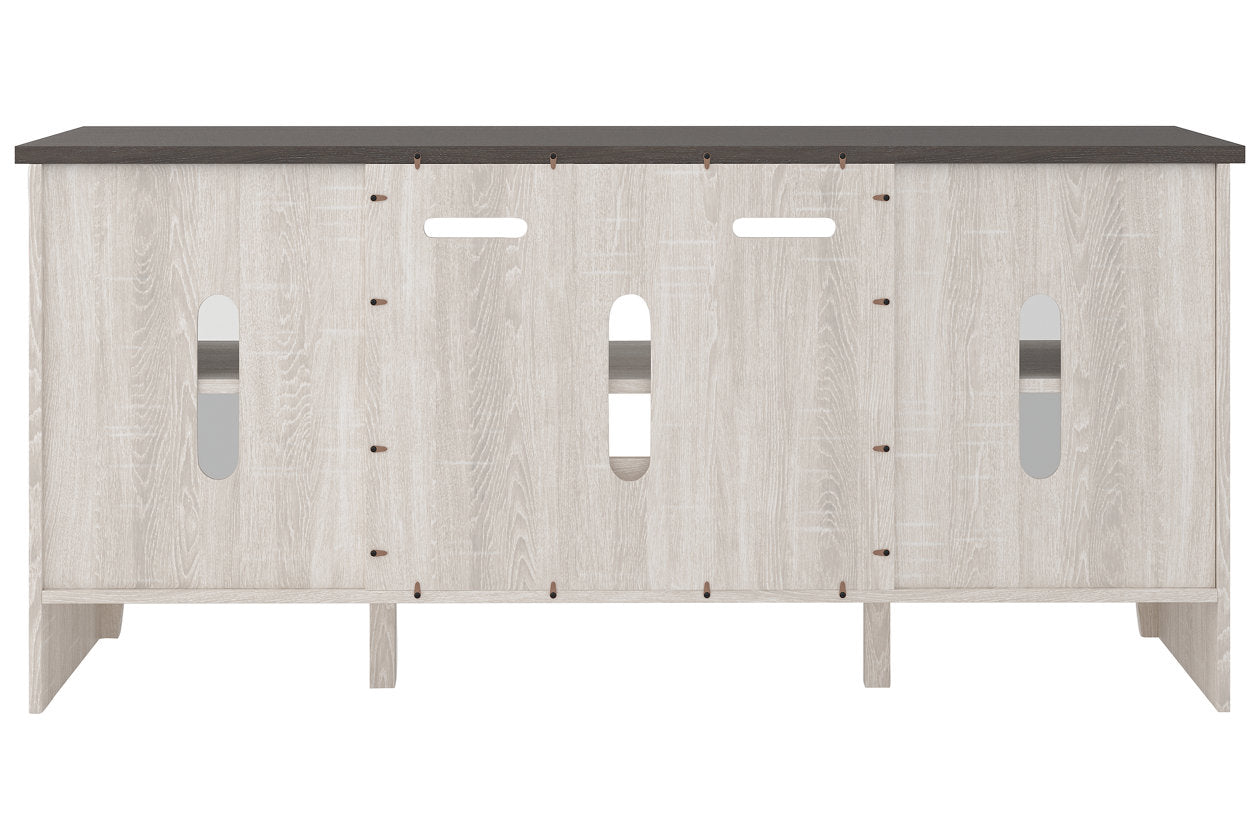 Dorrinson Two-tone 60" TV Stand - W287-68 - Luna Furniture - Dallas Store