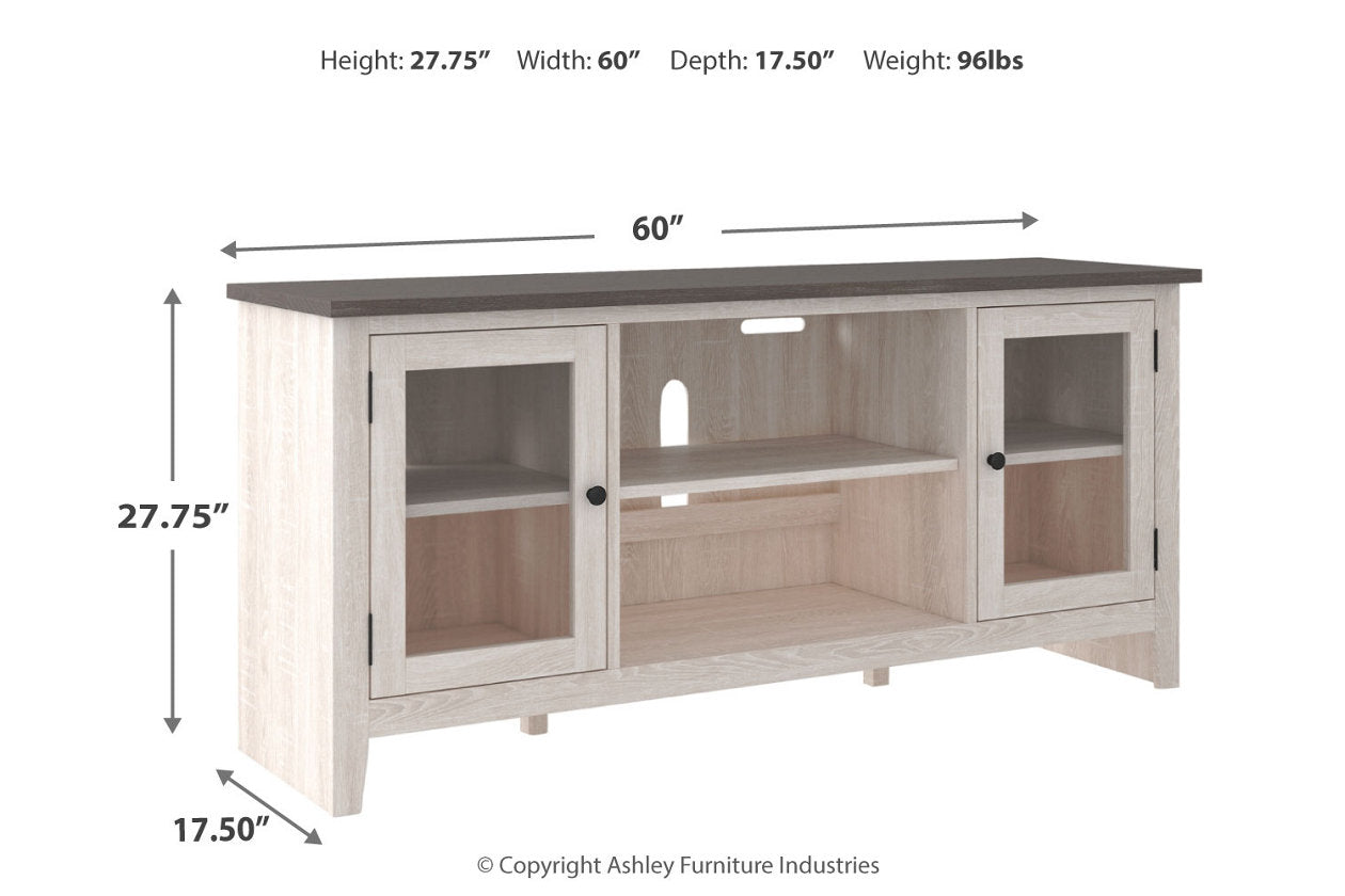 Dorrinson Two-tone 60" TV Stand - W287-68 - Luna Furniture - Dallas Store
