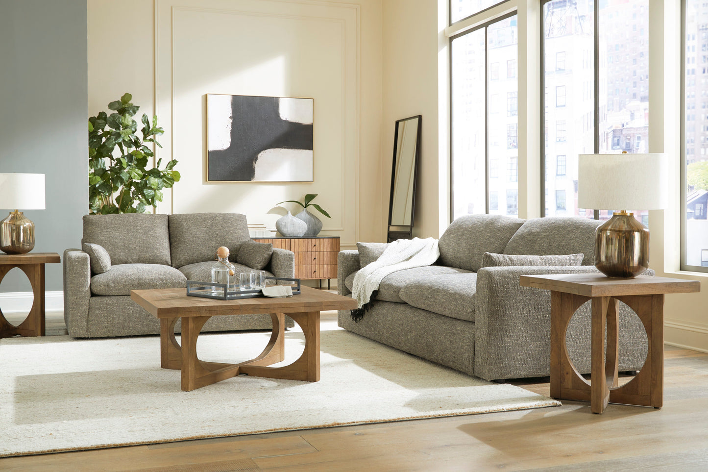 Dramatic Granite Living Room Set - SET | 1170238 | 1170235 - Luna Furniture - Dallas Store