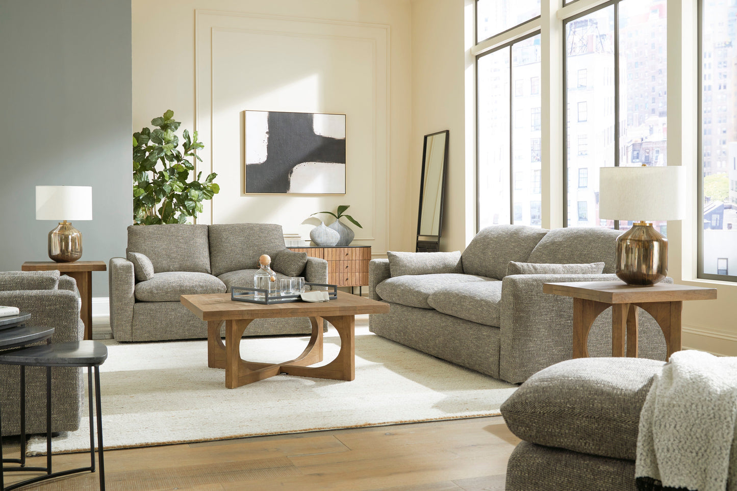 Dramatic Granite Living Room Set - SET | 1170238 | 1170235 - Luna Furniture - Dallas Store