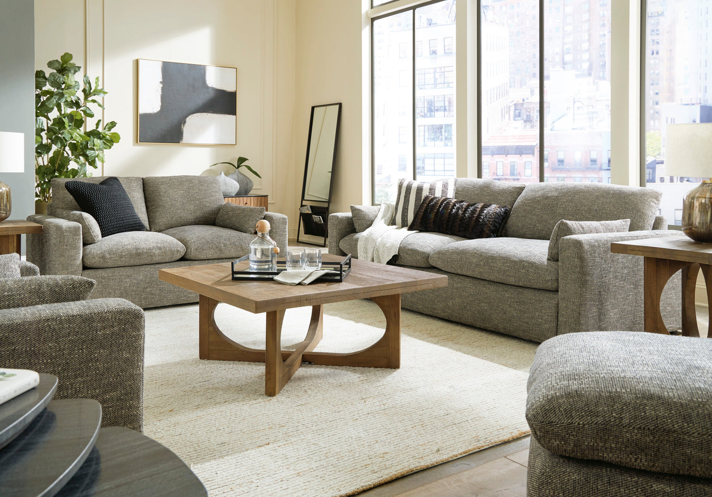 Dramatic Granite Living Room Set - SET | 1170238 | 1170235 - Luna Furniture - Dallas Store