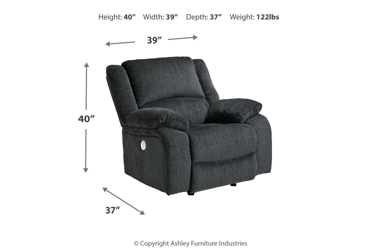 Draycoll Slate Power Recliner - 7650498 - Luna Furniture - Dallas Store