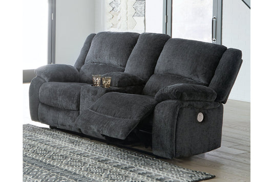 Draycoll Slate Power Reclining Loveseat with Console - 7650496 - Luna Furniture - Dallas Store