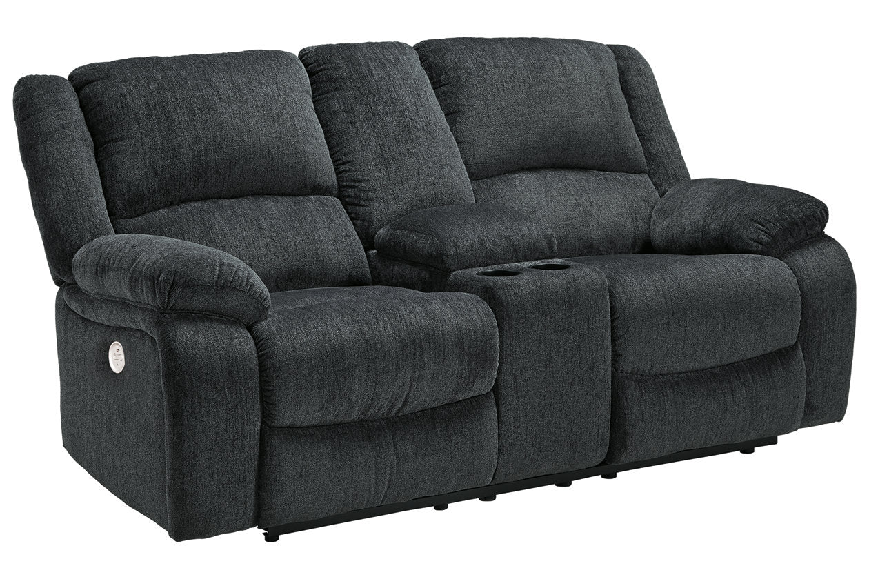 Draycoll Slate Power Reclining Loveseat with Console - 7650496 - Luna Furniture - Dallas Store