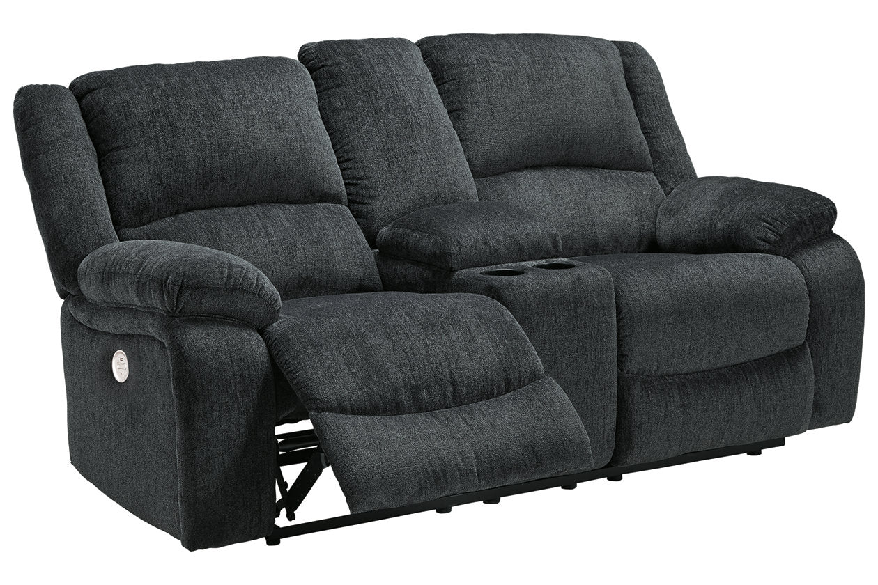 Draycoll Slate Power Reclining Loveseat with Console - 7650496 - Luna Furniture - Dallas Store