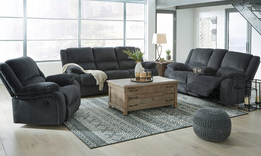 Draycoll Slate Reclining Living Room Set - SET | 7650488 | 7650494 - Luna Furniture - Dallas Store