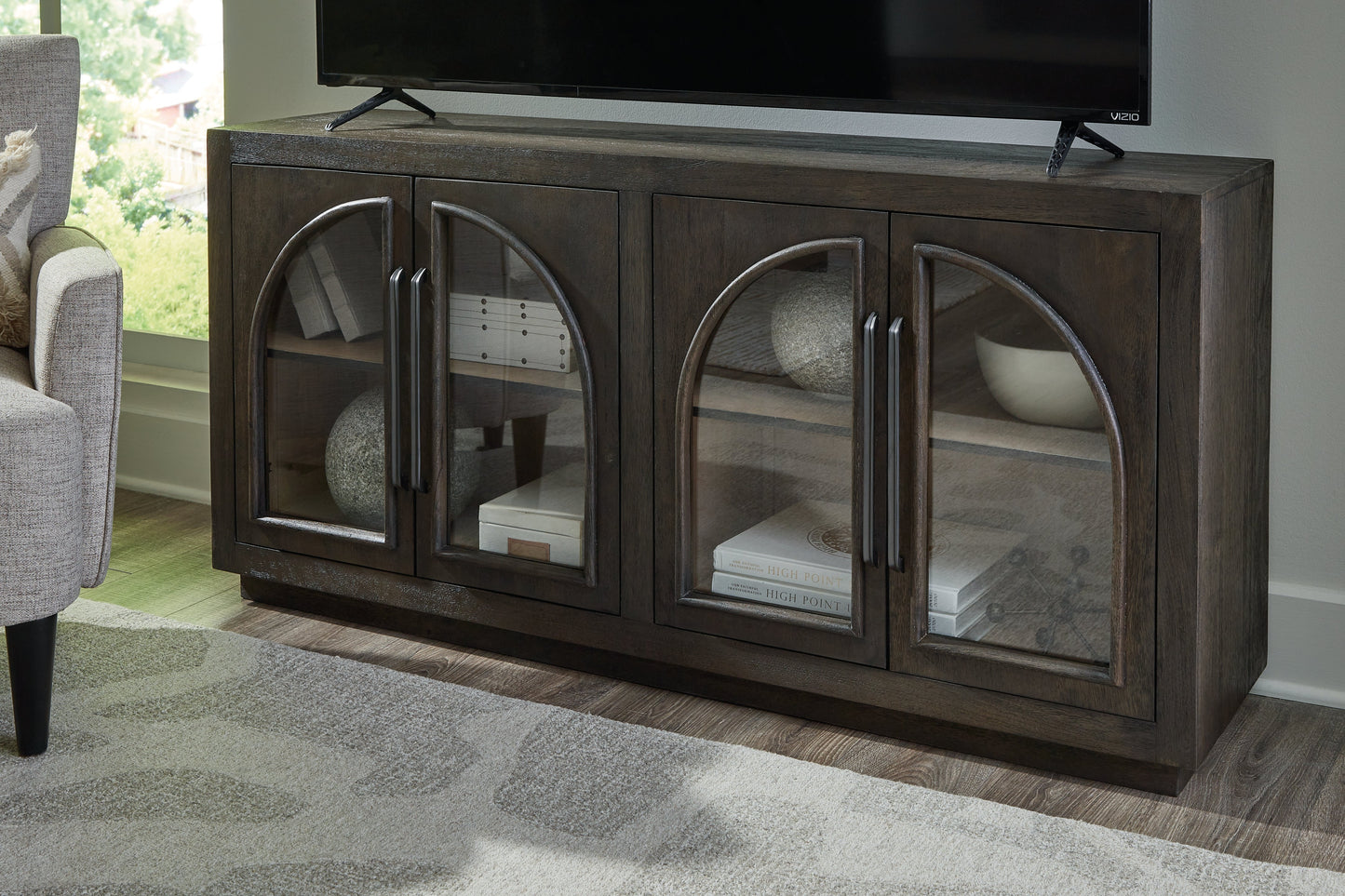 Dreley Grayish Brown Accent Cabinet - A4000586 - Luna Furniture - Dallas Store